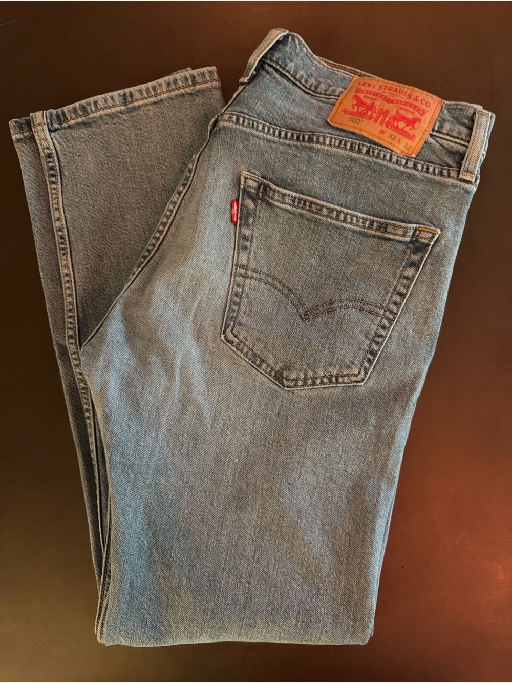 Levi's Straight Leg Men's Denim Jeans in Light Blue Wash